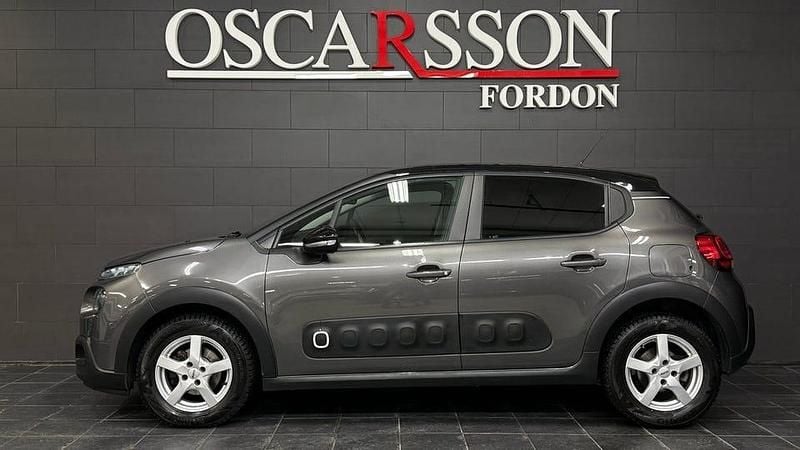 Begagnad Citroën C3 PureTech 112 HK (82 kW) 2021 Grå Halvkombi
