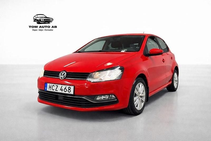 Begagnad VW Polo 90 HK (66 kW) 2016 Röd Halvkombi