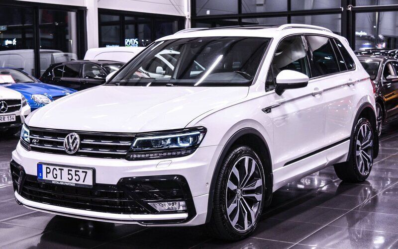Vit Begagnad 2017 VW Tiguan GTS SUV | 284 900 kr (Dyr) - Bild 1/4