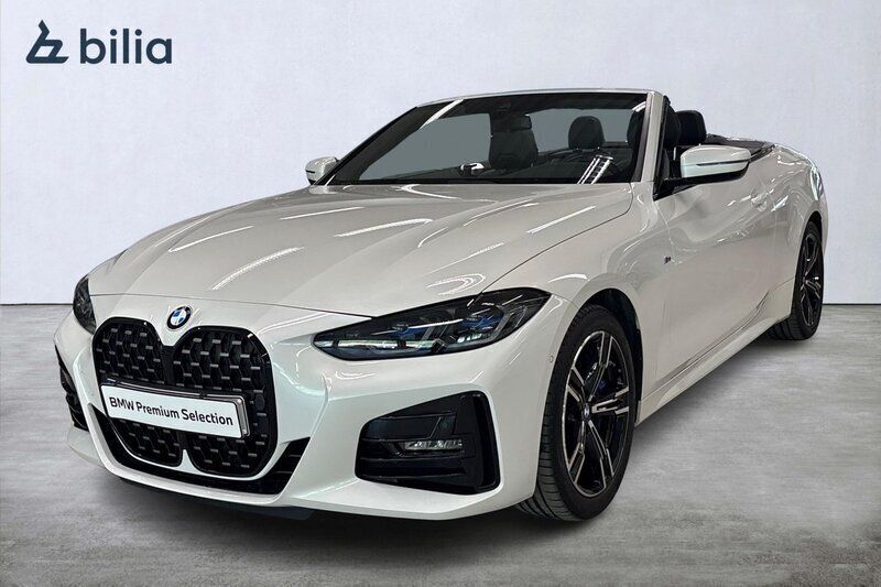 Vit Begagnad 2022 BMW 430 Cabriolet M Sport Cab | 599 900 kr - Bild 1/4