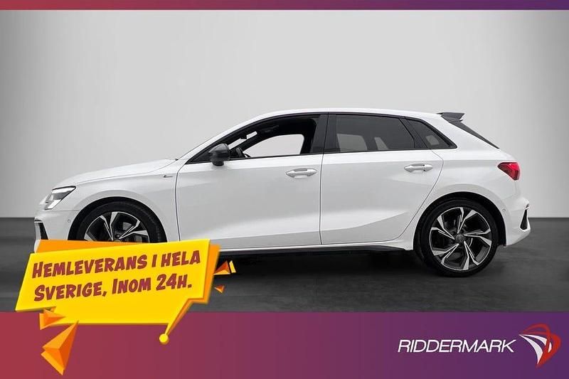 Vit Begagnad 2021 Audi A3 S-Line Halvkombi | 244 800 kr - Bild 1/3