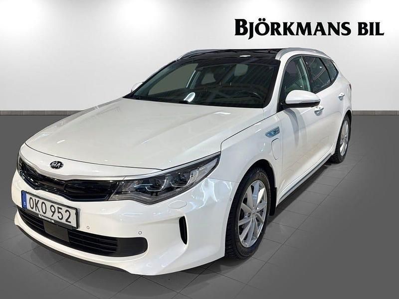 Vit Begagnad 2018 Kia Optima Advance Kombi | 159 800 kr - Bild 1/4