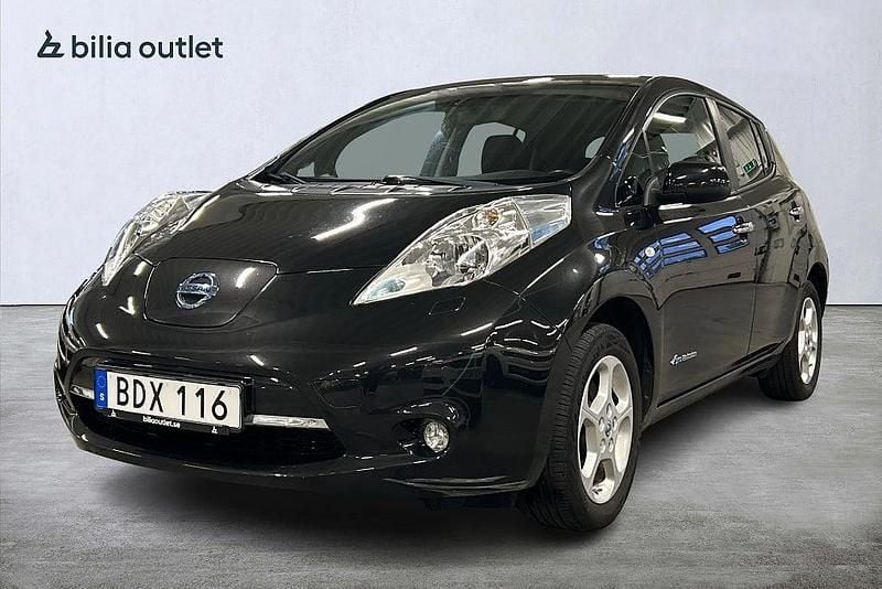 Svart Begagnad 2014 Nissan Leaf Halvkombi | 59 900 kr (Marknadspris) - Bild 1/3