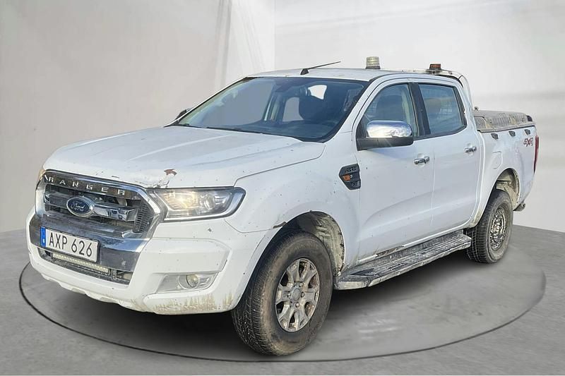 Vit Begagnad 2017 Ford Ranger Pickup | 249 000 kr (Marknadspris) - Bild 1/4
