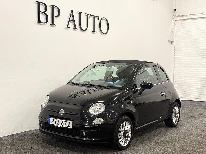 Svart Begagnad 2015 Fiat 500C Lounge Cab | 89 900 kr (Bra pris) - Bild 1/4