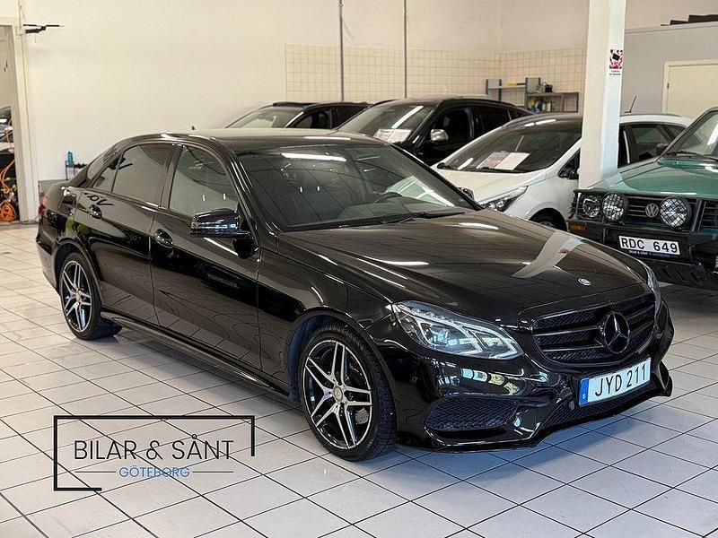 Svart Begagnad 2015 Mercedes E220 AMG Sedan | 189 900 kr (Bra pris) - Bild 1/4