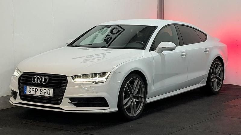 Begagnad Audi A7 Sportback Sport 272 HK (200 kW) 2015 Vit Halvkombi
