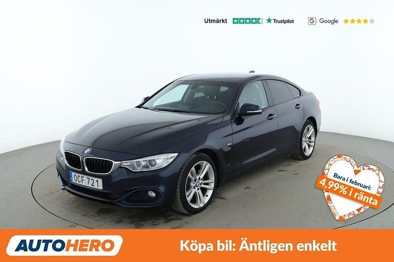 Begagnad BMW 420 Gran Coupé Sport Line 192 HK (141 kW) 2016 Blå Sportkupé