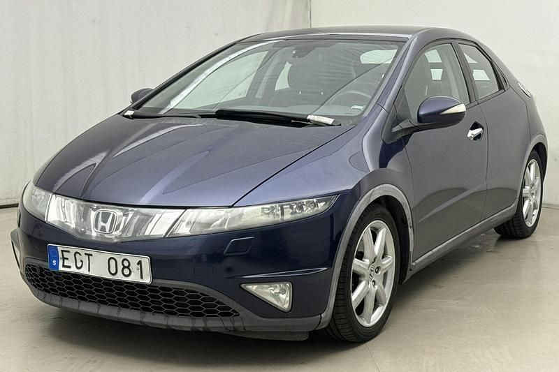 Mörkblå Begagnad 2008 Honda Civic Sport | 44 000 kr - Bild 1/4