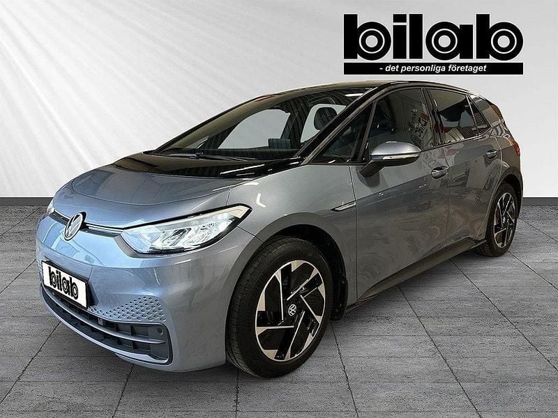 Blå (stonewashed blue metallic) Begagnad 2022 VW ID.3 Pro Performance Halvkombi | 249 000 kr (Superpris) - Bild 1/4