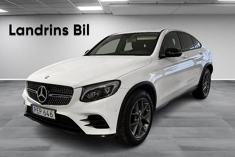 Begagnad Mercedes GLC250 AMG line 204 HK (150 kW) 2016 Vit Sportkupé