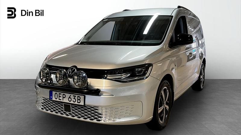 Begagnad VW Caddy 122 HK (89 kW) 2022 Silver (reflexsilver metall) Minibuss