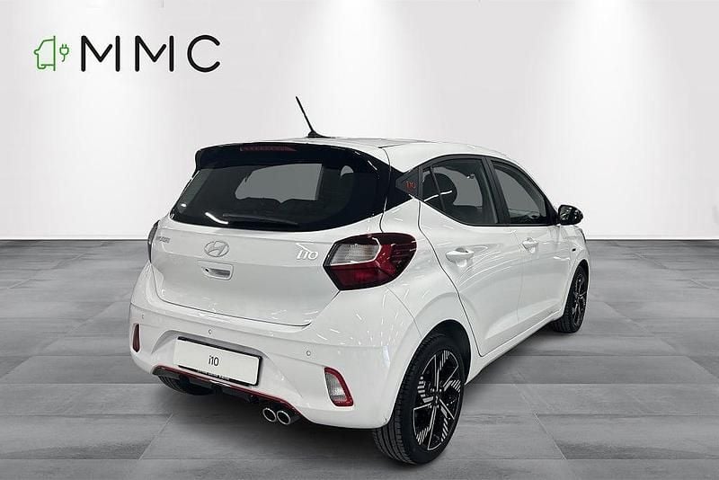 Ny Hyundai i10 N Line 90 HK (66 kW) 2025 Vit Halvkombi