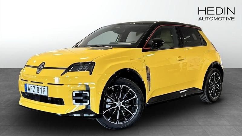 Gul (yellow) Ny 2025 Renault R5 Iconic Halvkombi | 437 600 kr - Bild 1/4