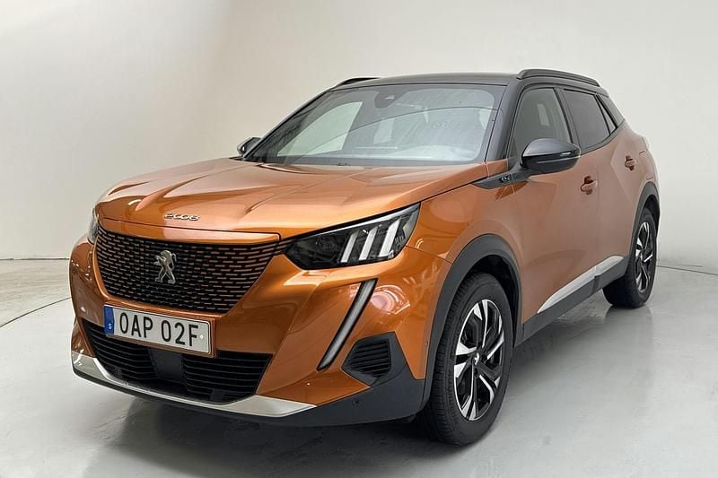 Orange Begagnad 2023 Peugeot e-2008 SUV | 200 000 kr (Marknadspris) - Bild 1/4