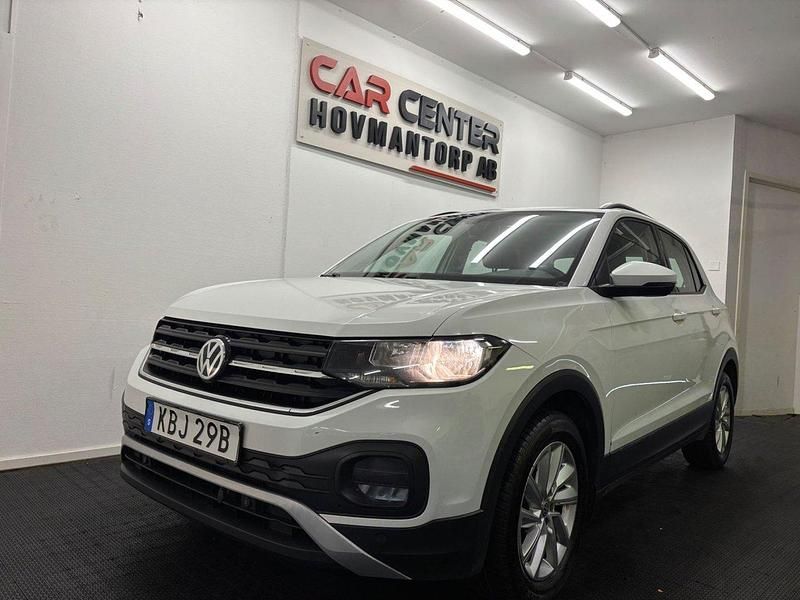 Vit Begagnad 2019 VW T-Cross SUV | 129 900 kr - Bild 1/4