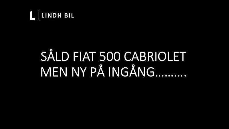 Vit Begagnad 2019 Fiat 500C Anniversary Cab | 129 900 kr (Marknadspris) - Bild 1/3