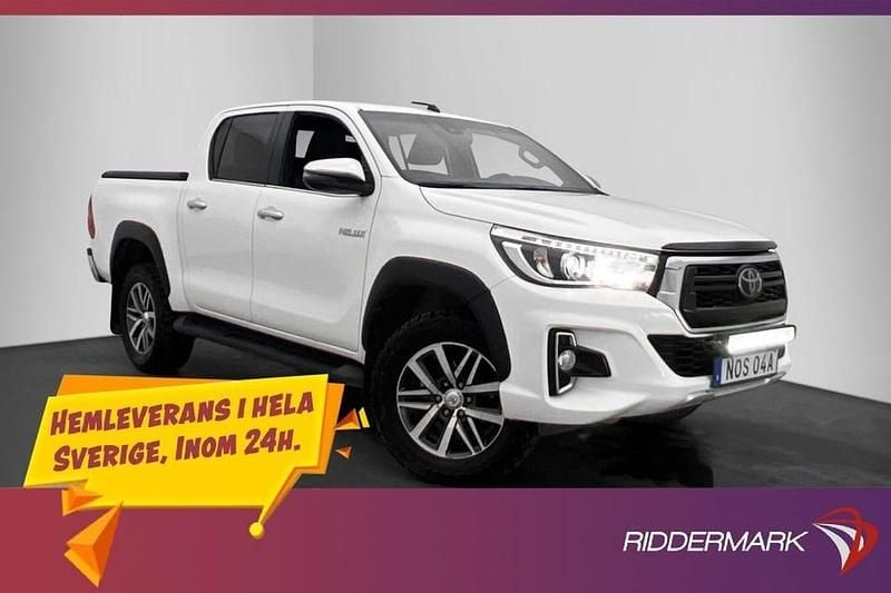 Vit Begagnad 2019 Toyota HiLux Pickup | 439 800 kr (Lite dyr) - Bild 1/3