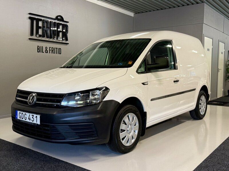 Vit Begagnad 2018 VW Caddy Minibuss | 119 000 kr (Marknadspris) - Bild 1/4