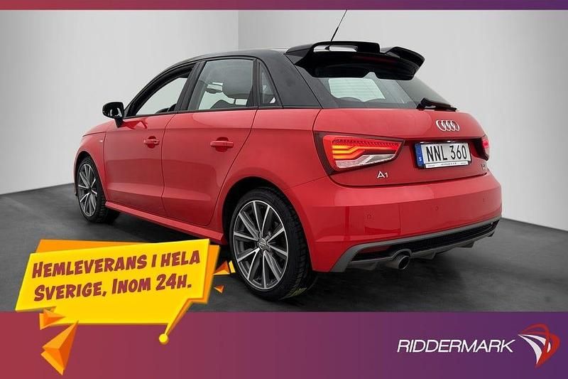 Begagnad Audi A1 S-Line 95 HK (69 kW) 2016 Röd Halvkombi