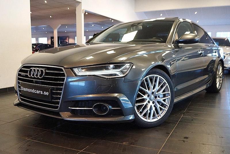 Grå Begagnad 2015 Audi A6 S-Line Sedan | 245 900 kr (Marknadspris) - Bild 1/4