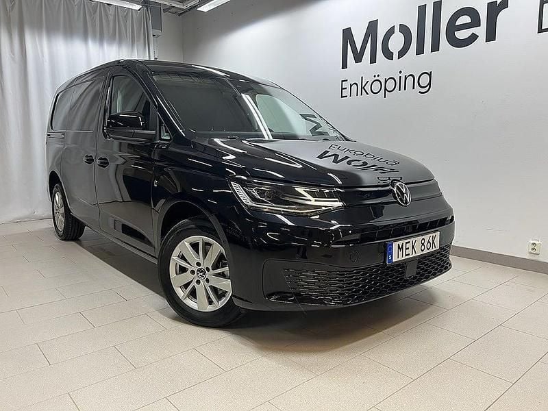 Svart Ny 2025 VW Caddy Maxi Minibuss | 438 750 kr (Marknadspris) - Bild 1/4