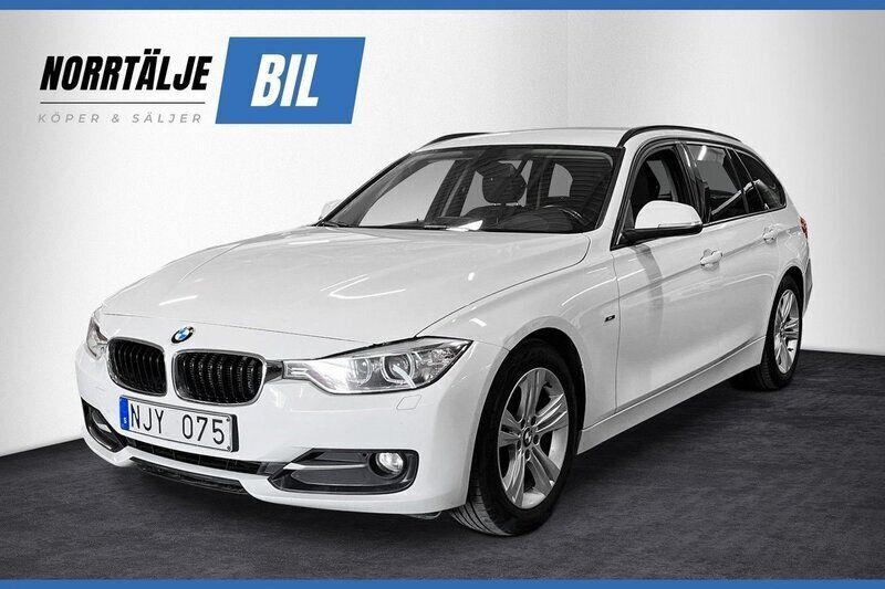 Vit Begagnad 2013 BMW 318 Sport Line Kombi | 144 900 kr (Marknadspris) - Bild 1/3