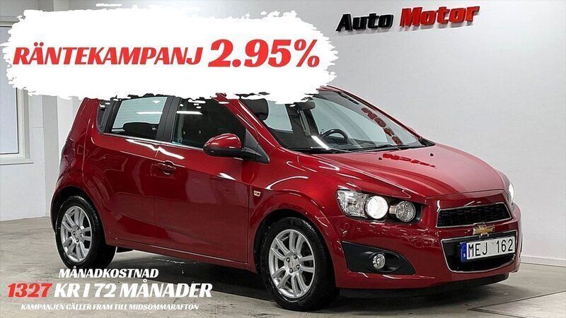 Röd Begagnad 2011 Chevrolet Aveo Halvkombi | 89 900 kr - Bild 1/3