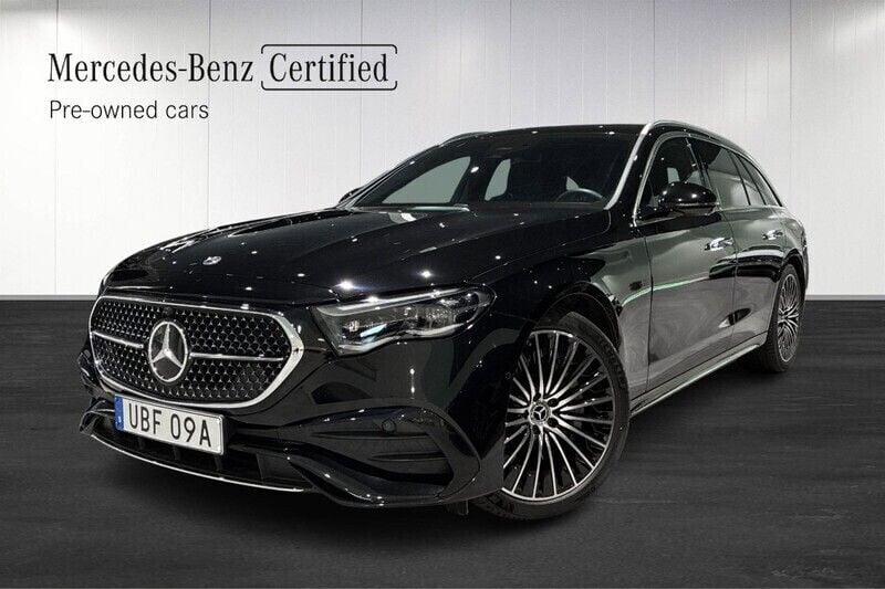 Svart (black) Begagnad 2024 Mercedes E300 AMG Kombi | 739 900 kr (Marknadspris) - Bild 1/4
