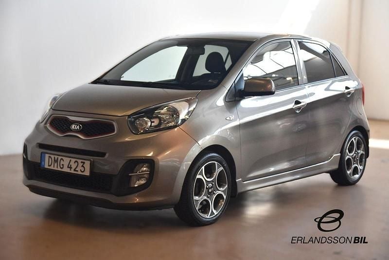 Grå Begagnad 2014 Kia Picanto Halvkombi | 69 900 kr (Marknadspris) - Bild 1/4