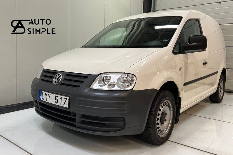 Vit Begagnad 2010 VW Caddy Minibuss | 59 900 kr (Marknadspris) - Bild 1/3