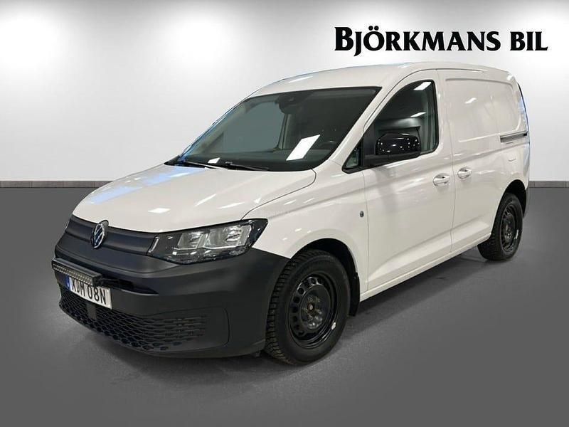 Vit Begagnad 2021 VW Caddy Minibuss | 239 900 kr (Marknadspris) - Bild 1/4