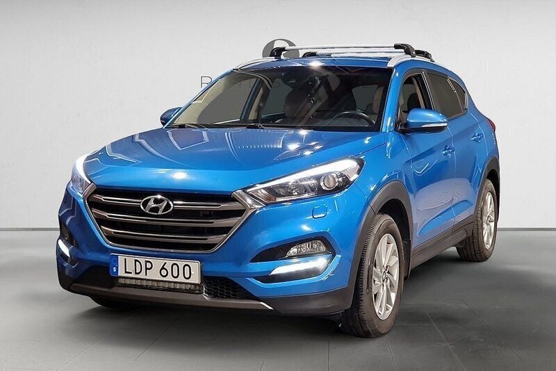 Ljusblå (blå) Begagnad 2015 Hyundai Tucson Comfort SUV | 99 900 kr (Bra pris) - Bild 1/3