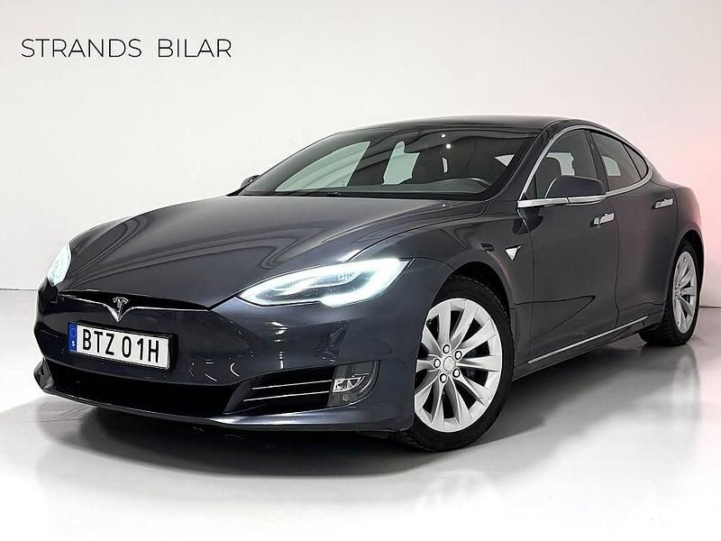 Grå Begagnad 2019 Tesla Model S Long Range AWD Halvkombi | 329 000 kr (Superpris) - Bild 1/4
