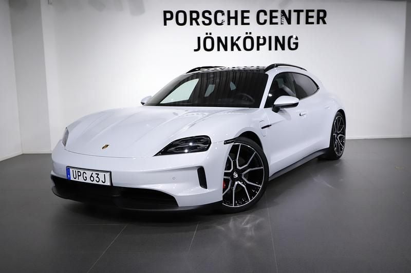 Ny Porsche Taycan 4S Sport Turismo 400 kW (544 HK) 2025 Röd Sedan