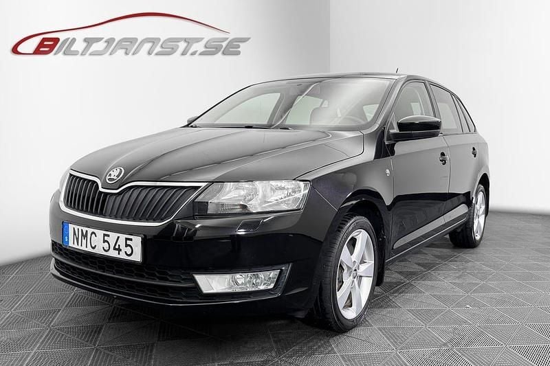 Svart Begagnad 2014 Skoda Rapid Halvkombi | 99 900 kr (Marknadspris) - Bild 1/4