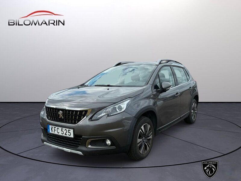 Mörkgrå Begagnad 2018 Peugeot 2008 Allure SUV | 149 900 kr (Marknadspris) - Bild 1/4