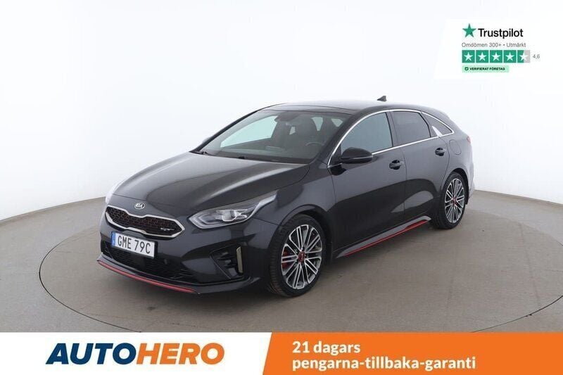 Svart Begagnad 2021 Kia Ceed GT Kombi | 259 000 kr (Marknadspris) - Bild 1/4