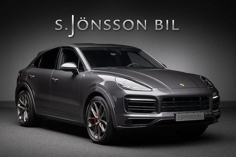 Grå (quarzite grey metallic) Begagnad 2020 Porsche Cayenne Turbo SUV | 1 099 000 kr - Bild 1/4
