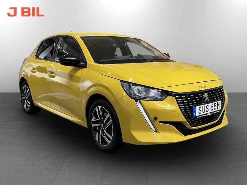 Gul Begagnad 2022 Peugeot 208 Allure Halvkombi | 119 900 kr (Superpris) - Bild 1/3