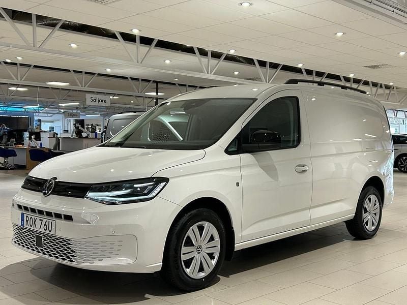 Vit Ny 2025 VW Caddy Maxi Minibuss | 479 125 kr (Lite dyr) - Bild 1/4