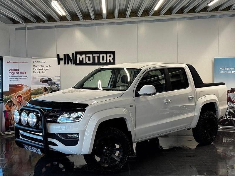 Vit Begagnad 2019 VW Amarok Highline Pickup | 339 900 kr (Marknadspris) - Bild 1/4