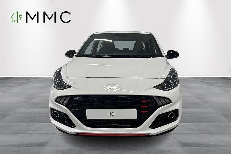 Ny Hyundai i10 N Line 90 HK (66 kW) 2025 Vit Halvkombi
