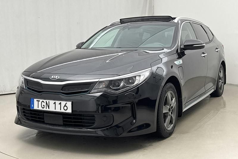 Svart Begagnad 2018 Kia Optima Kombi | 170 000 kr (Marknadspris) - Bild 1/4