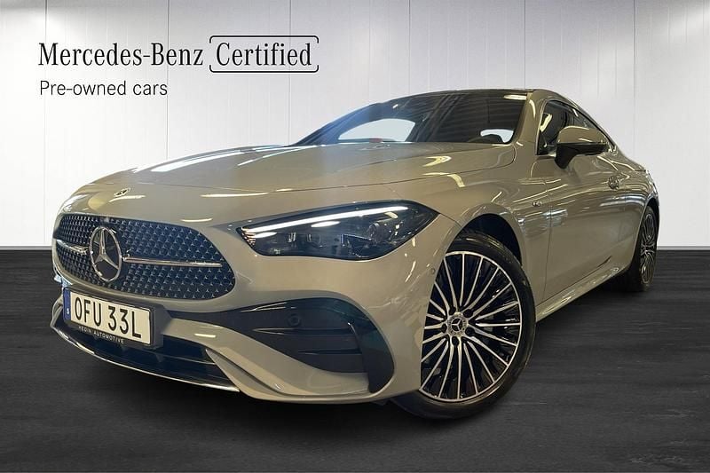 Grå (grey) Begagnad 2025 Mercedes CLE300 AMG Line Premium Plus Sportkupé | 779 900 kr - Bild 1/4