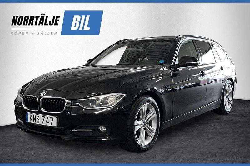 Svart Begagnad 2014 BMW 318 Sport Line Kombi | 109 900 kr (Marknadspris) - Bild 1/3