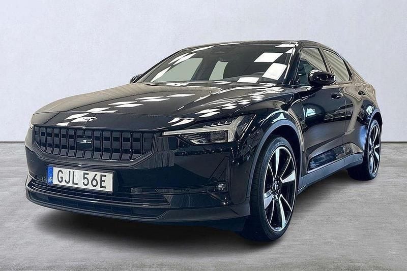Svart Begagnad 2021 Polestar 2 Plus Sedan | 289 900 kr (Bra pris) - Bild 1/4