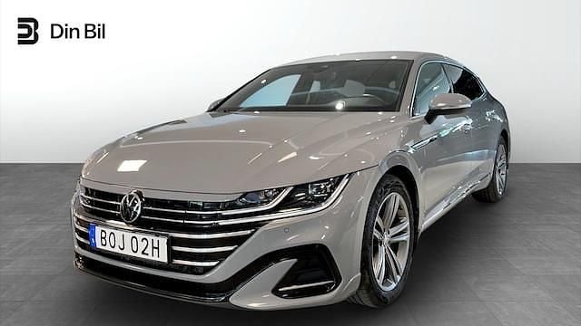 Grå (moonstone grey) Begagnad 2023 VW Arteon R-line Kombi | 409 000 kr (Dyr) - Bild 1/4