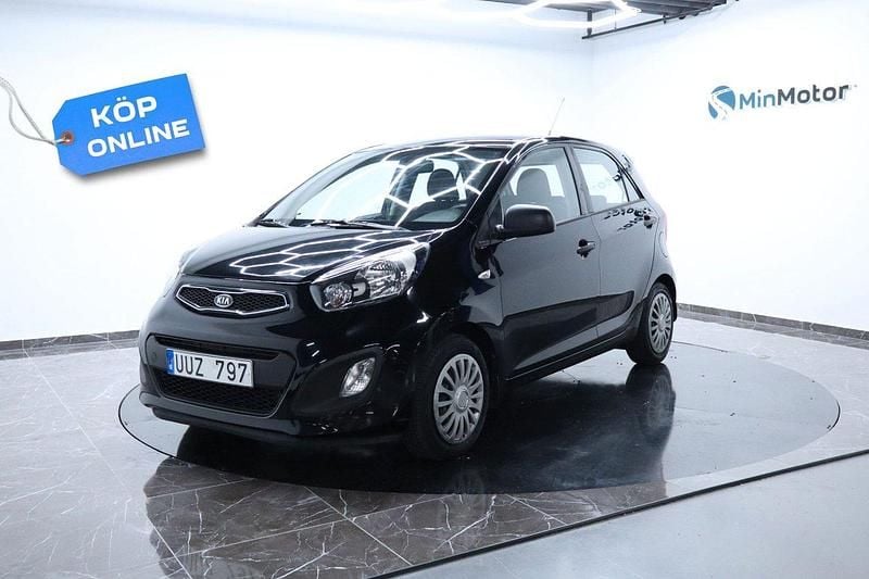Svart Begagnad 2011 Kia Picanto Halvkombi | 59 900 kr (Marknadspris) - Bild 1/4