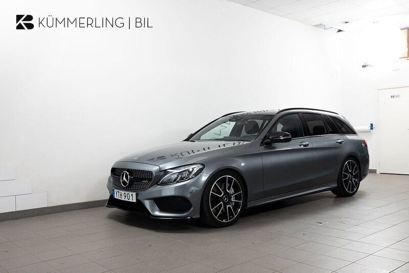 Grå Begagnad 2017 Mercedes C43 AMG AMG Kombi | 428 900 kr (Lite dyr) - Bild 1/4